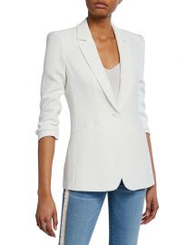 cinq a sept Khloe Crepe 3 4-Sleeve Blazer at Neiman Marcus